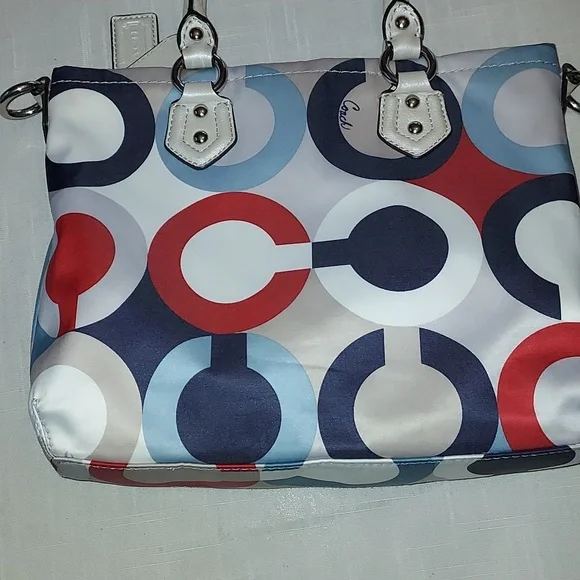 Coach Ashley Op Art Mini Tote Satchel Bag - Picture 11 of 12